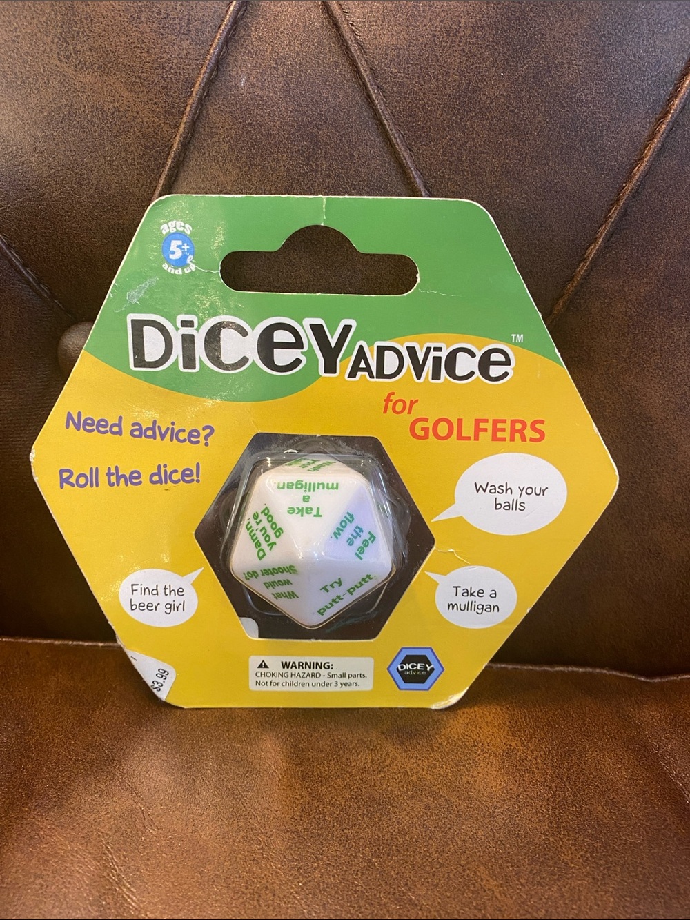 🆕 DiCEY Advice for Golfers Dice Funny Fun Game on Course Links Gag Gift Golf ⛳️